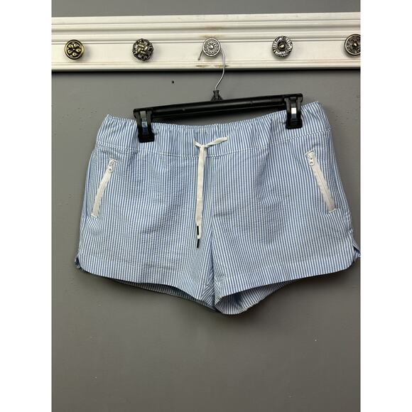 Magellan Outdoors Shorts Womens Small Stripe Drawstring Fish Gear Pockets Outdoo - Picture 1 of 9